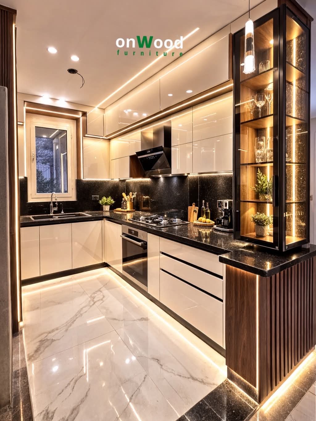 Sheikh Zayed residence kitchen and vanity units